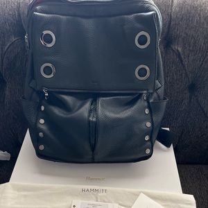 Hammitt Montana XL backpack in black/gunmetal